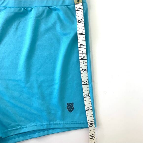 K-Swiss Running Shorts Sz M Women's Athletic Bottoms Lightweight Brand Turquoise - Picture 9 of 9